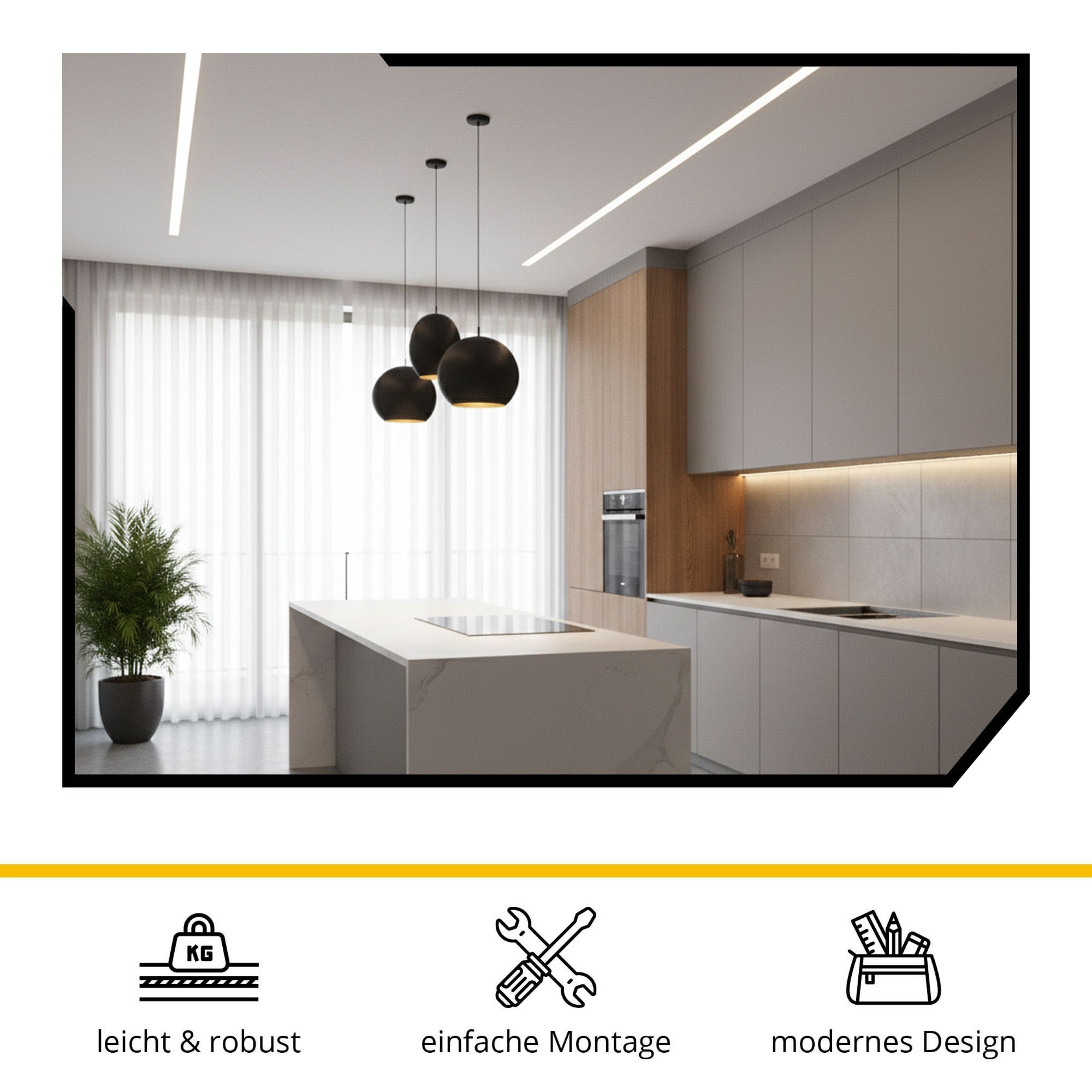 LED Trockenbau-Eckprofil Innen Silber – für LED-Strips bis 16mm 2m opal