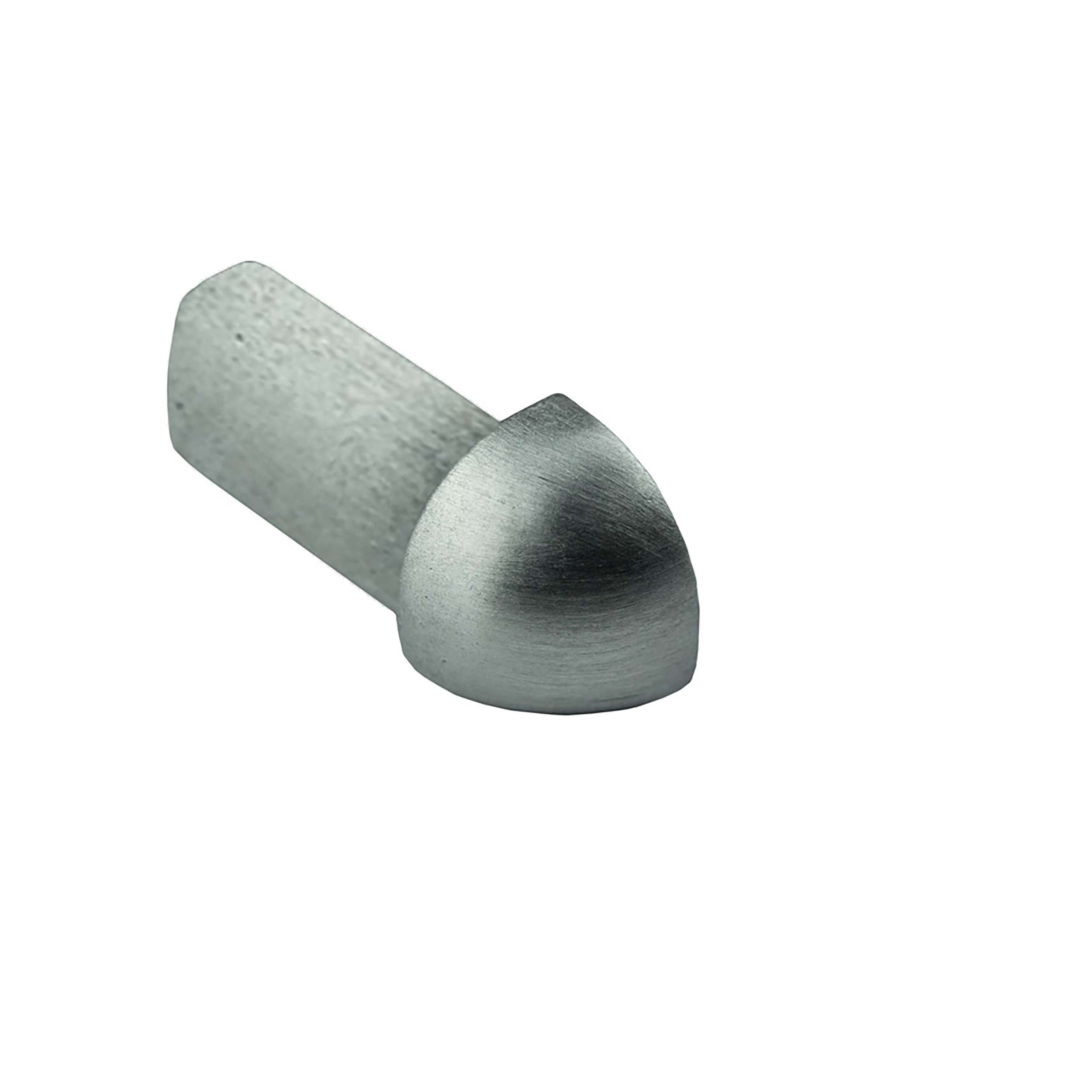 Viertelkreis Ausseneck Vollmaterial Edelstahl V2A 11mm gebürstet