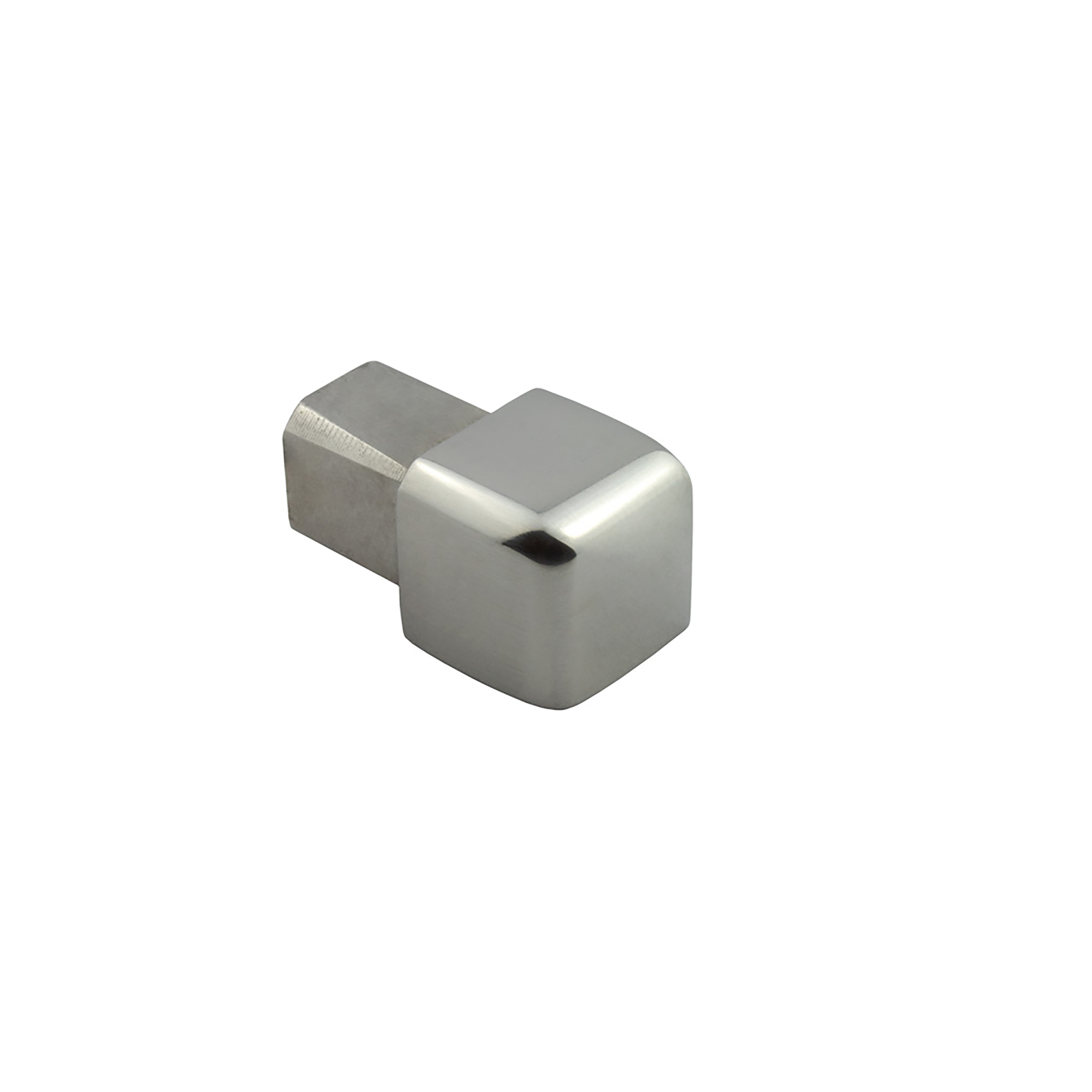 Quadrat Ausseneck Edelstahl V2A 11mm glänzend Quadrat Ausseneck Edelstahl V2A 11mm glänzend