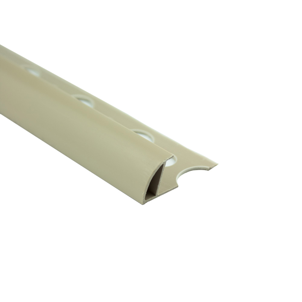 PVC Viertelkreis Fliesenschiene Fliesenprofil Kunststoff Schiene 12,5mm Bahama PVC Viertelkreis Fliesenschiene Fliesenprofil Kunststoff Schiene 12,5mm