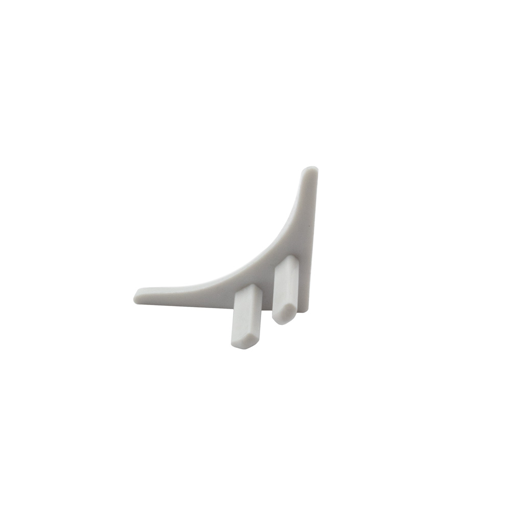 Abdeckschiene für Badewannen Spültisch mit Dichtlippe PVC weiss Endkappe PVC