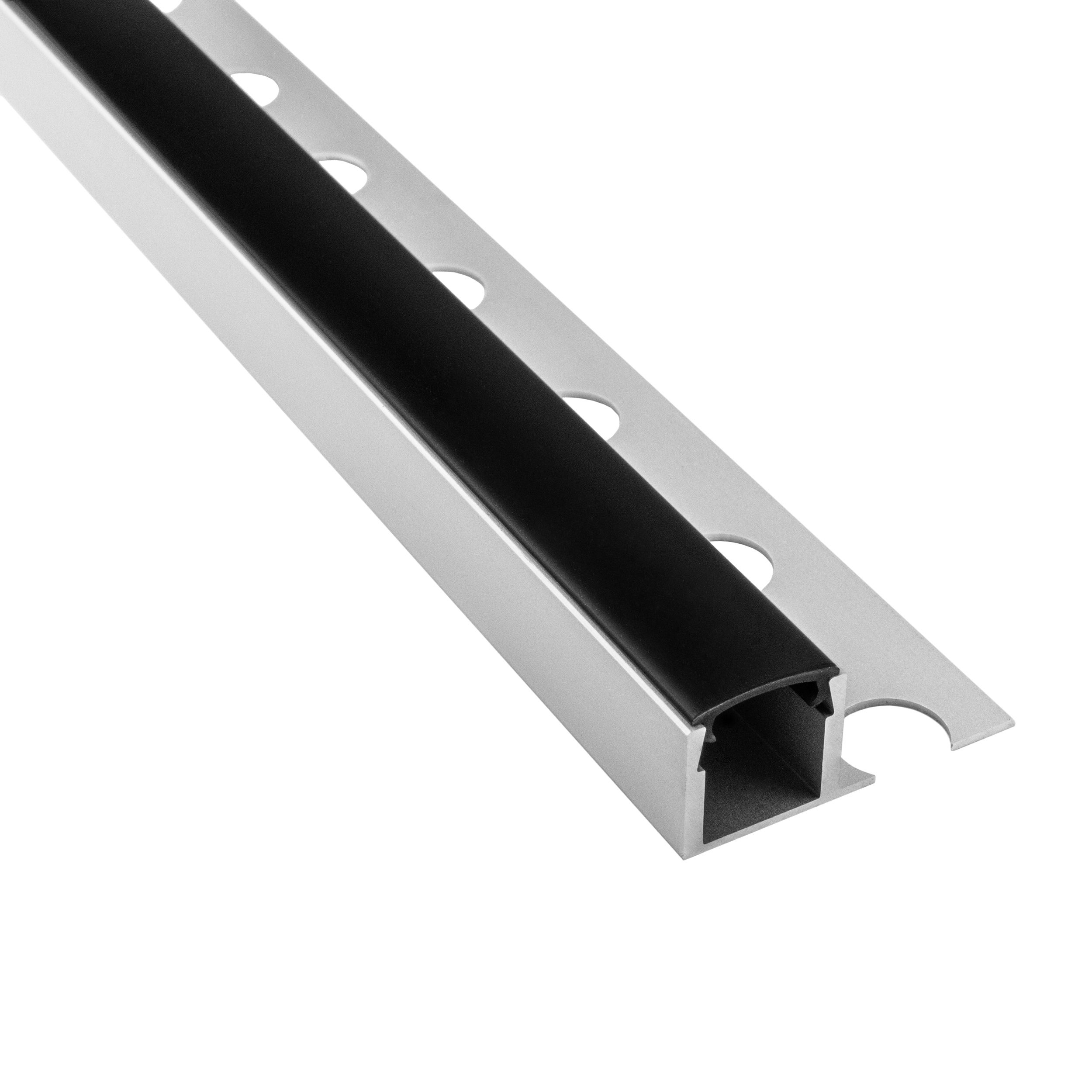 T77 LED Alu Fliesenprofil 12mm silber
