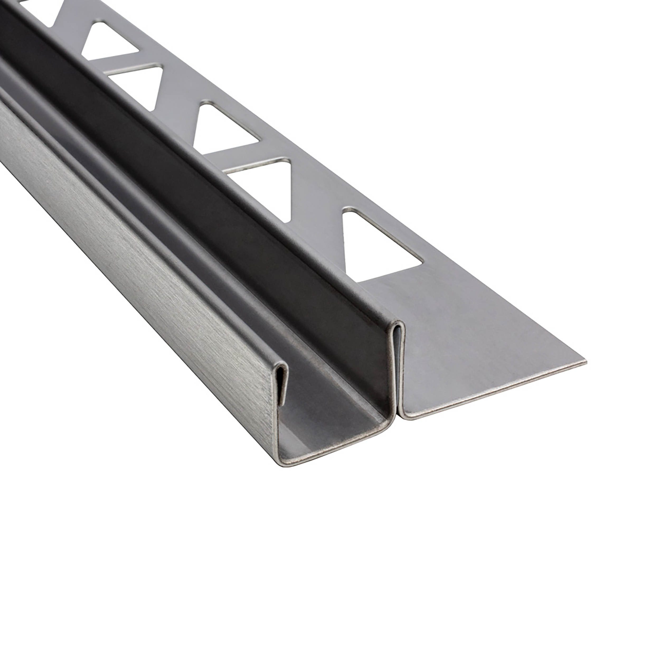 Glas-Fliesenprofil Edelstahl Klemmprofil Wandprofil V2A 2m H12.5mm 11mm-Glas gebürstet Glas-Fliesenprofil Edelstahl Klemmprofil Wandprofil V2A 2m H12.5mm 11mm-Glas gebürstet