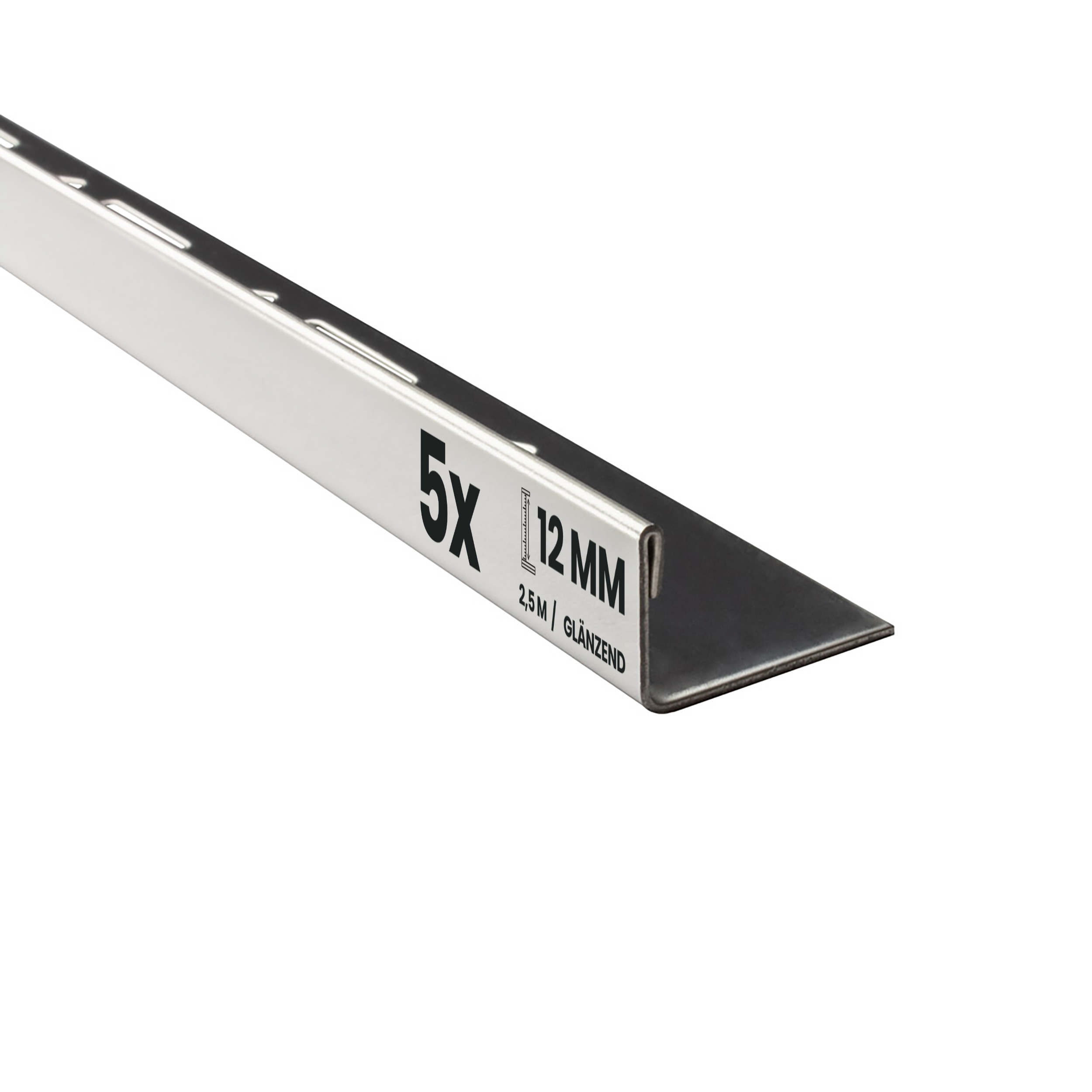 5x L-Profil Edelstahlschiene Fliesenschiene Fliesenprofil L250cm 12mm glänzend 5x L-Profil Edelstahlschiene Fliesenschiene Fliesenprofil L250cm 12mm glänzend