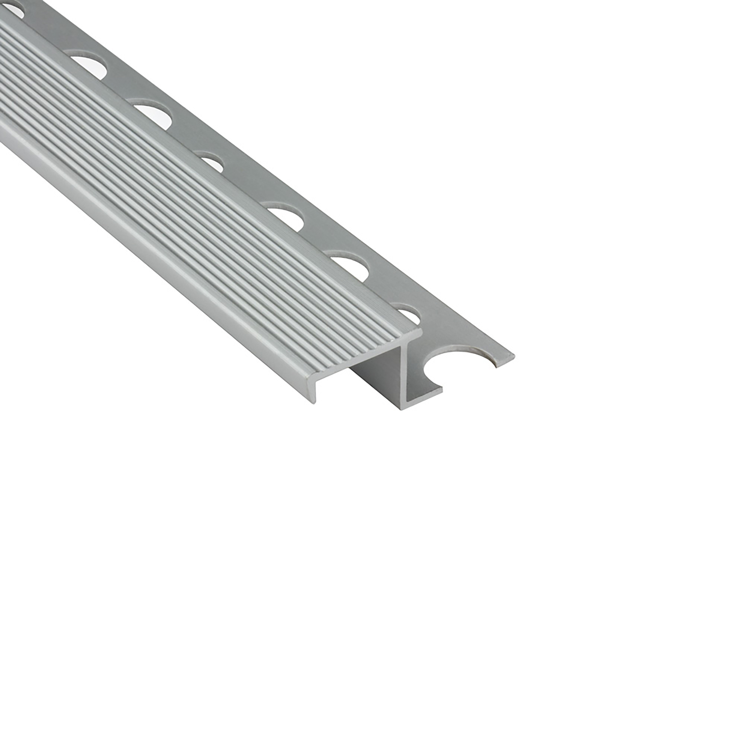 Alu Stufenprofil Fliesenschiene Profil Treppe Schiene L300cm H10mm silber Alu Stufenprofil Fliesenschiene Profil Treppe Schiene L300cm H10mm silber