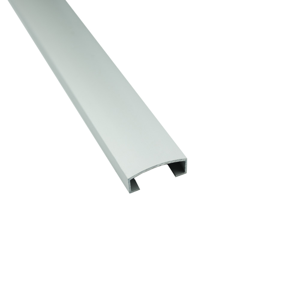 Alu U-Profil Bordüre Fliesenschiene Dekoration silber matt poliert L270cm 25mm