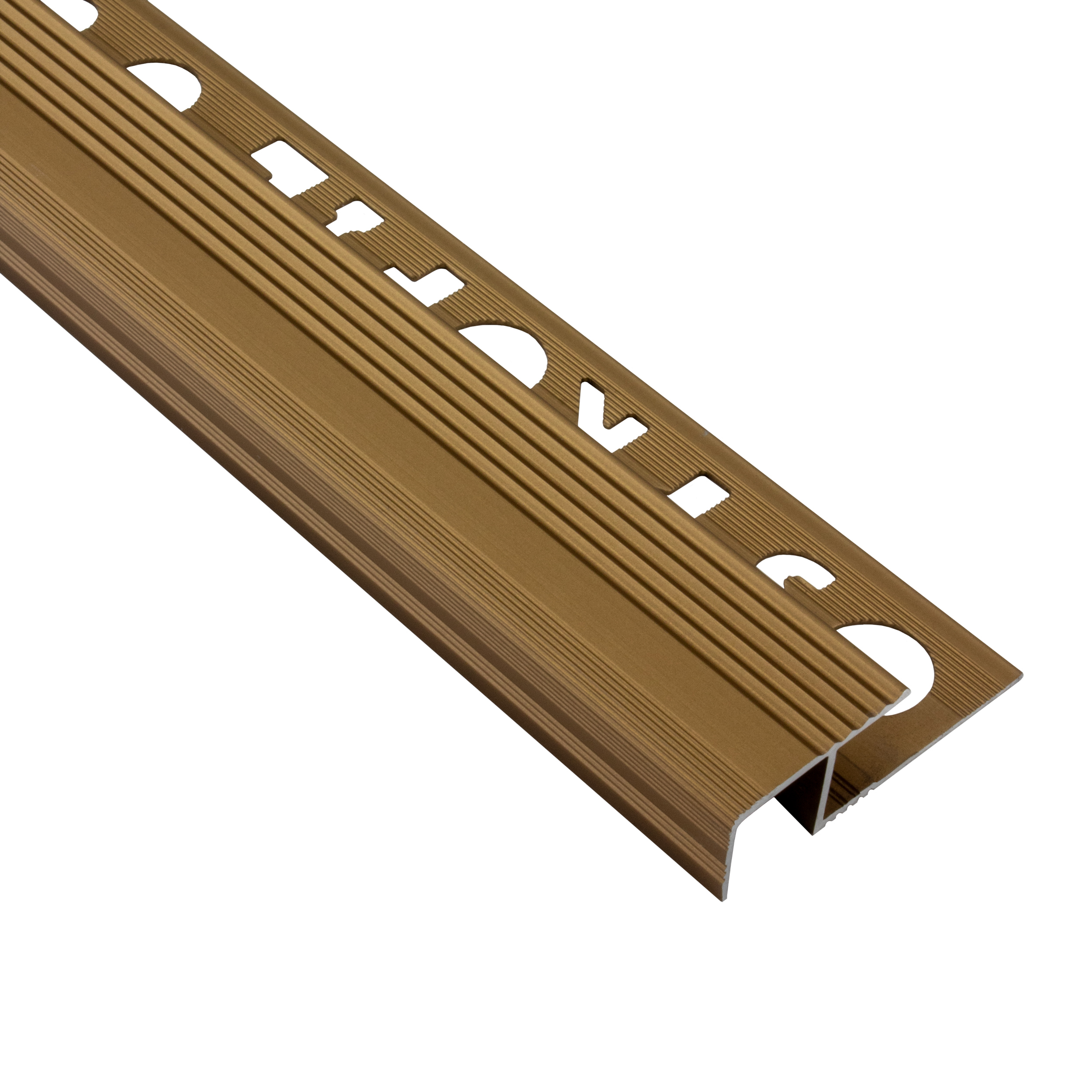 Alu Stufenprofil Fliesenschiene Profil Treppe Schiene silber gold L270 H10mm