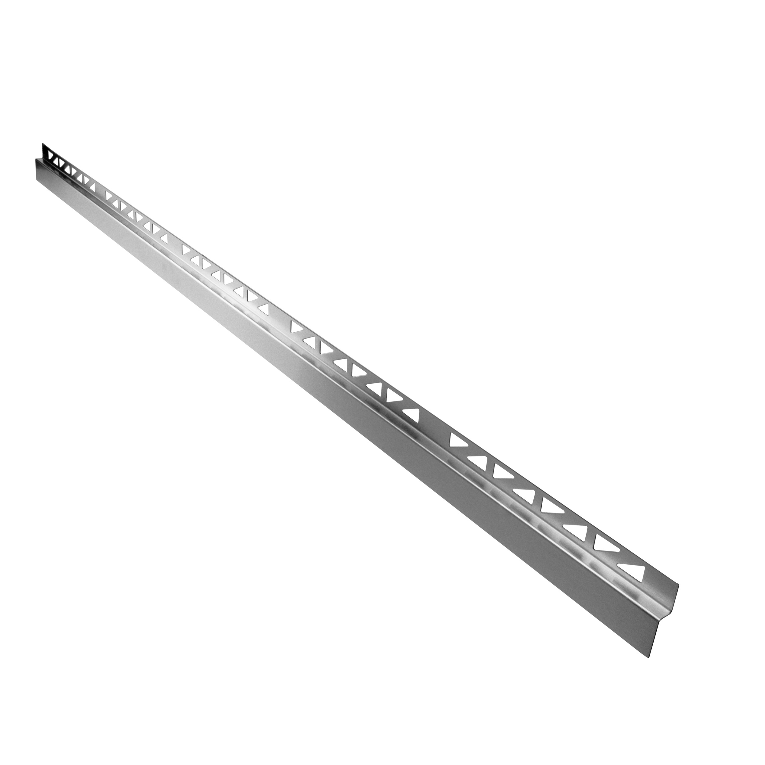 Dusch-, Wand-, Keil-Profil Gefälleprofil begehbare Dusche gebürstet 8mm Dusch-, Wand-, Keil-Profil Gefälleprofil begehbare Dusche gebürstet 12mm Typ 6 - Mitte - 150cm