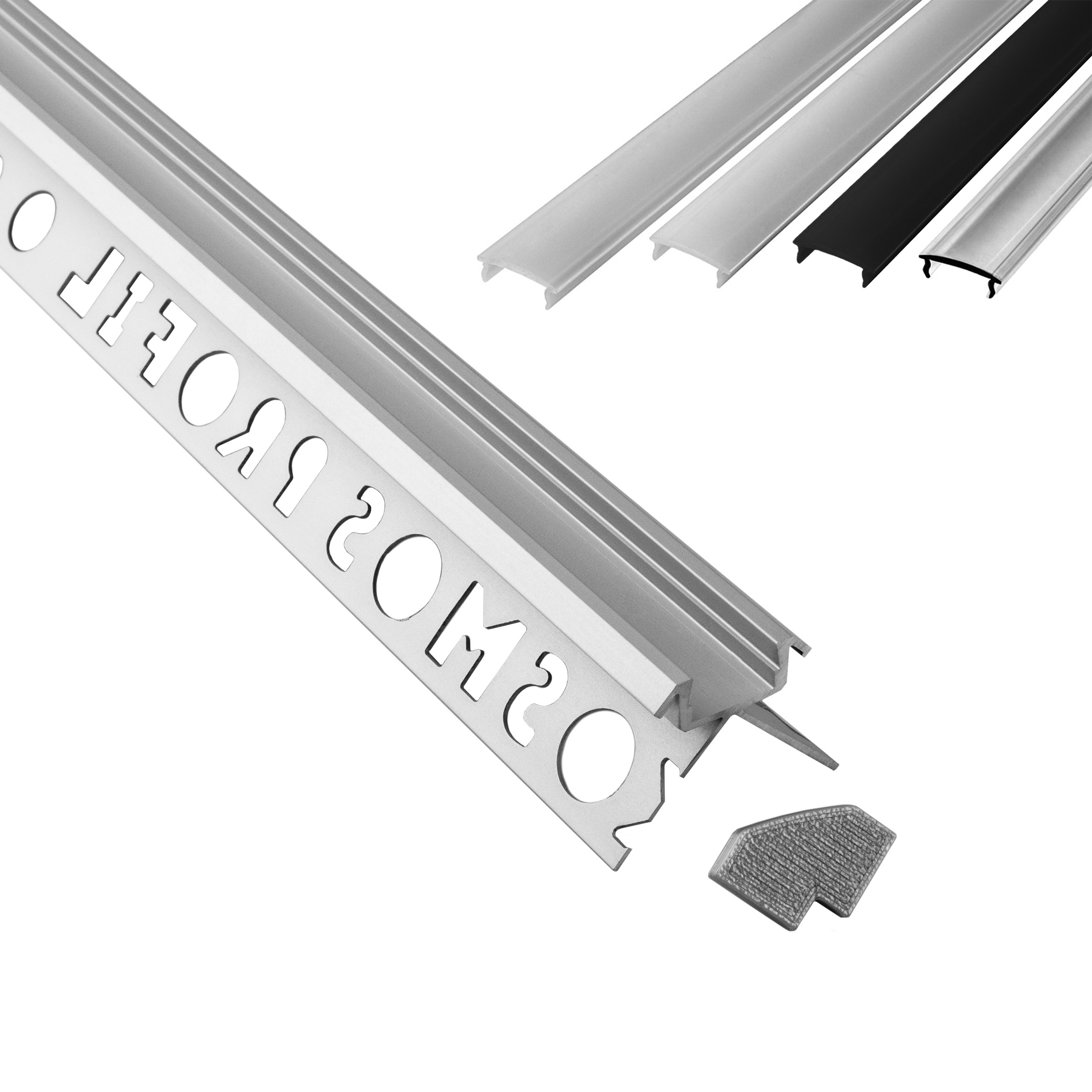 C-T77 LED Alu Fliesenprofil Ecke aussen 10mm silber C-T77 LED Alu Fliesenprofil Ecke aussen 10mm silber