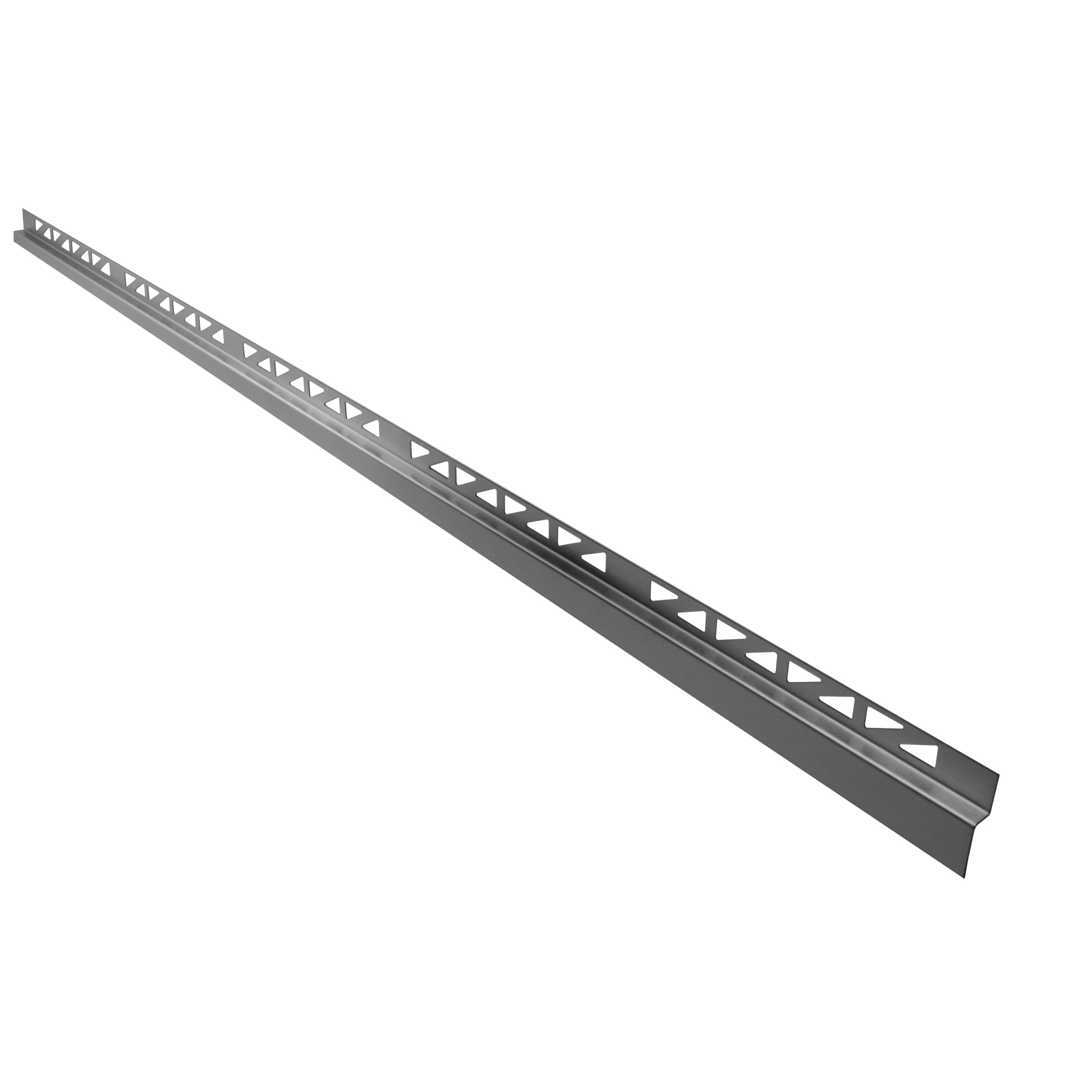 Dusch-, Wand-, Keil-Profil Gefälleprofil begehbare Dusche gebürstet 8mm Dusch-, Wand-, Keil-Profil Gefälleprofil begehbare Dusche gebürstet 12mm Typ 6 - Links - 200cm