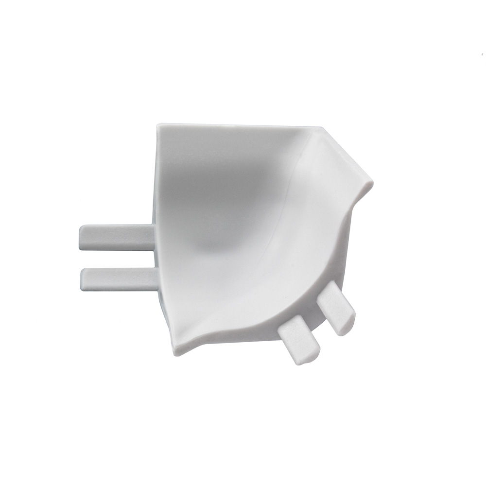 Abdeckschiene für Badewannen Spültisch mit Dichtlippe PVC weiss Inneneck PVC
