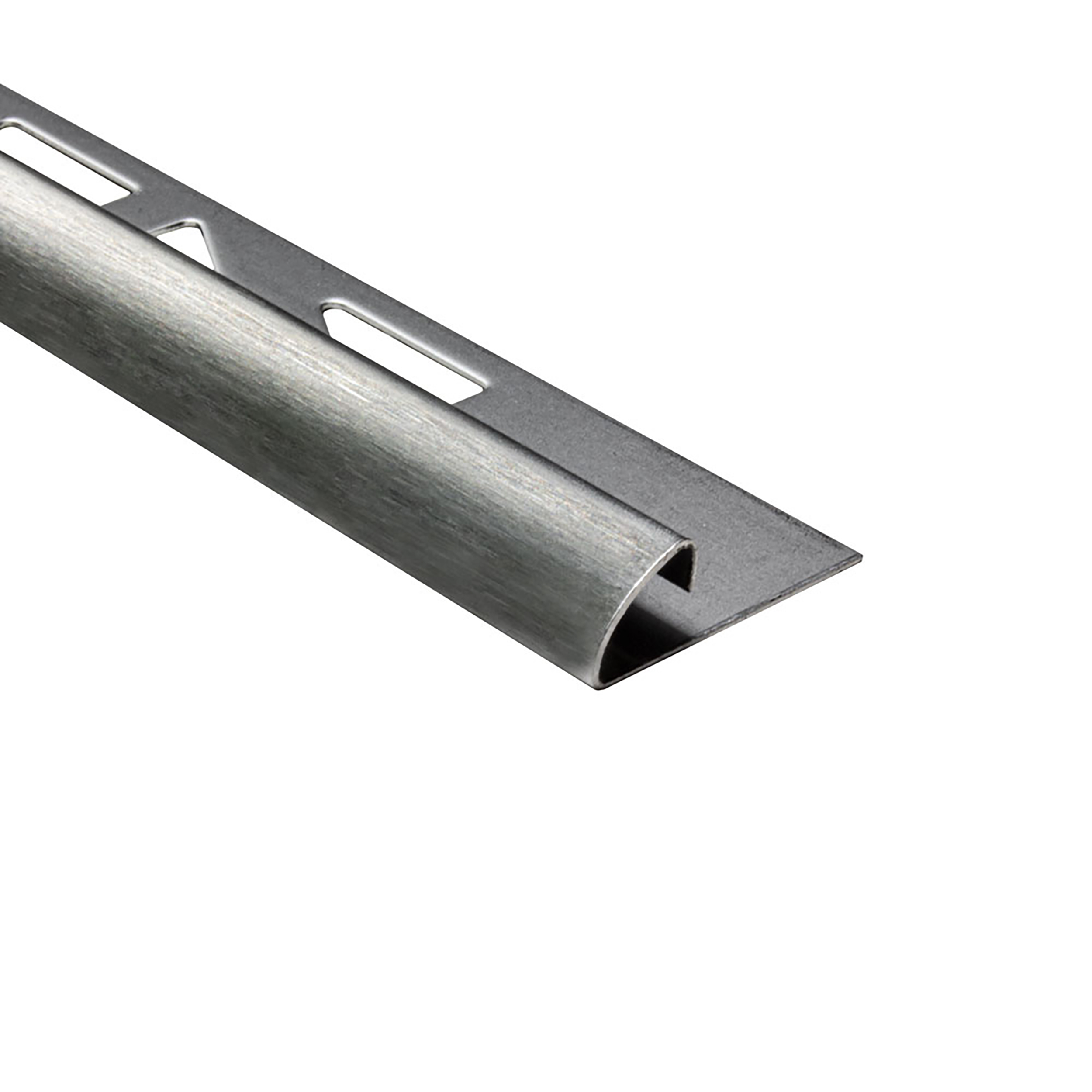 40x Viertelkreis Edelstahlschiene Fliesenschiene Fliesenprofil 8mm gebürstet