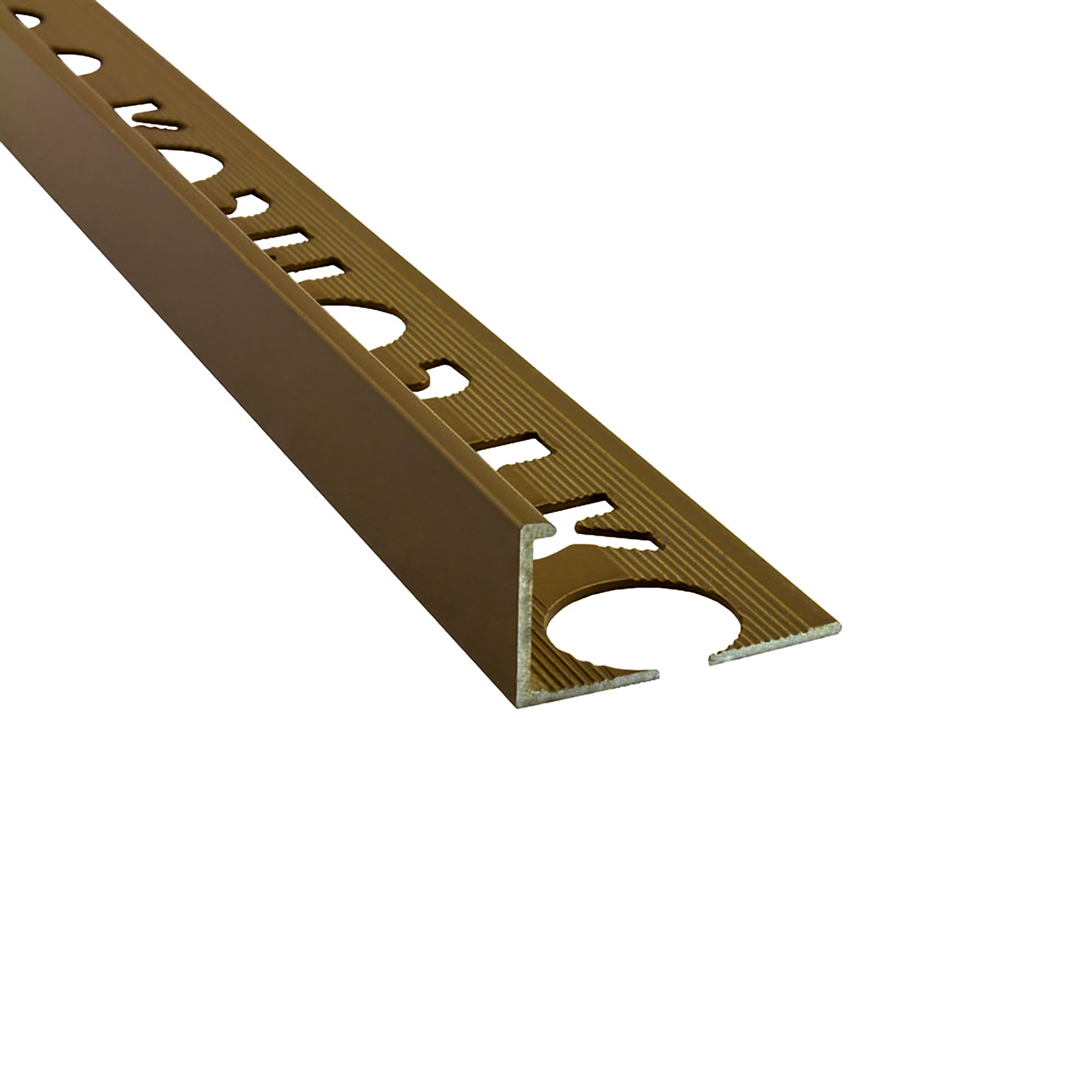 Alu L-Profil Fliesenschiene Fliesenprofil gold matt L270cm 10mm
