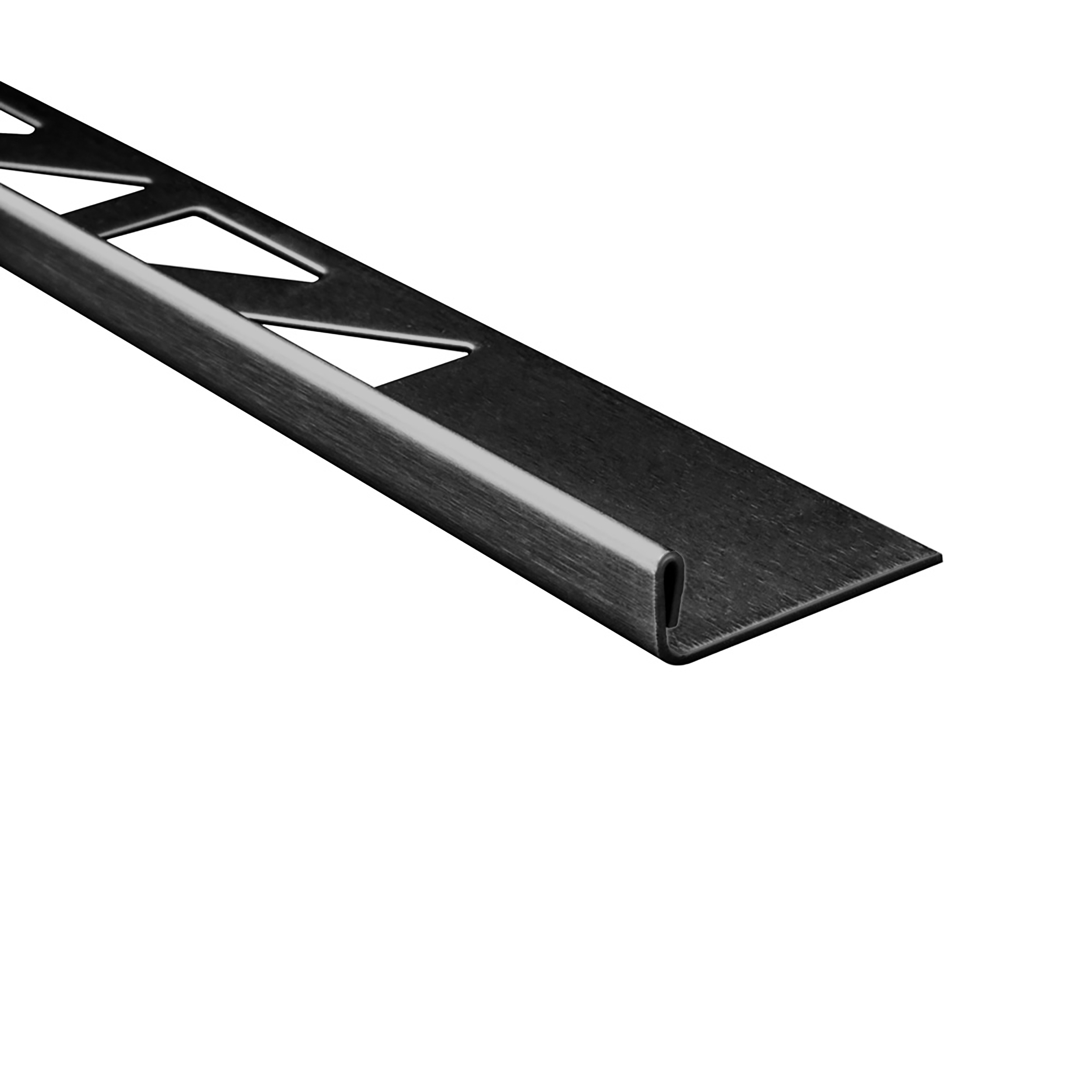 L-Profil Edelstahlschiene Fliesenprofil V2A L250cm 4,5mm schwarz anthrazit gebürstet L-Profil Edelstahlschiene Fliesenprofil V2A L250cm 4,5mm schwarz anthrazit gebürstet